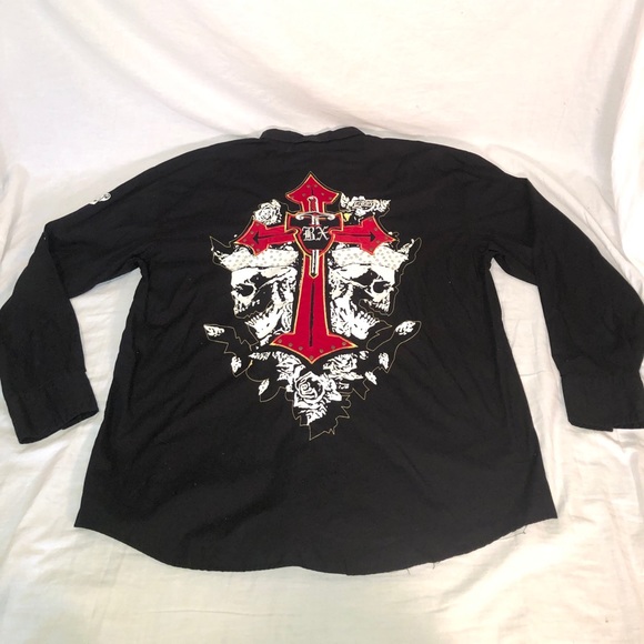 VINTAGE Brooklyn Xpress LS Button Up Shirt XXL - Picture 5 of 6